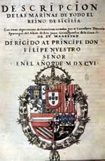Tiburcio Spannocchi. Descripción de las marinas de todo el Reino de Sicilia. Madrid, 1596
